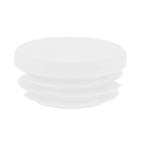 Round Tube Insert - To Fit 41.6-45.6mm Tube, White, LDPE Plastic