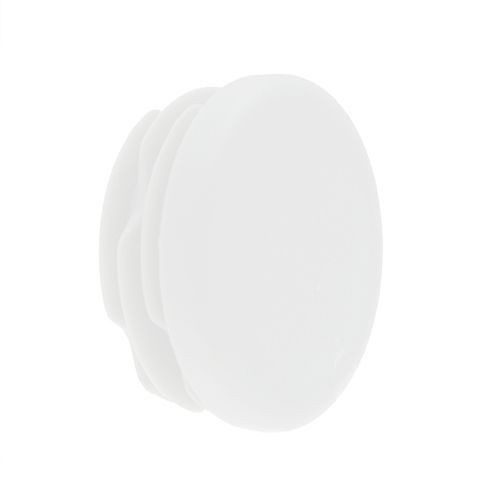 Round Tube Insert - To Fit 41.6-45.6mm Tube, White, LDPE Plastic