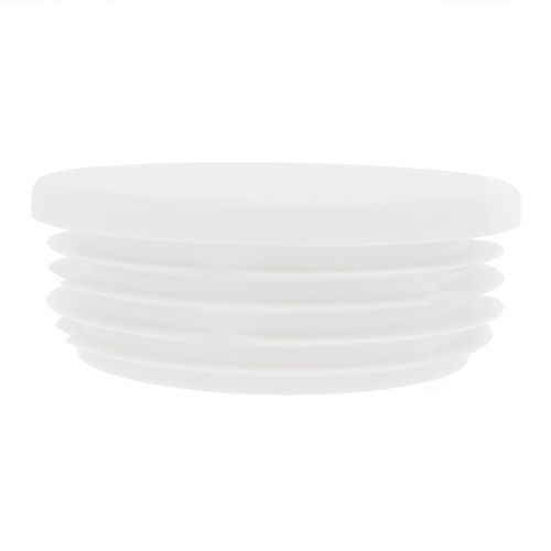 Round Tube Insert - To Fit 38-43.4mm Tube, White, LDPE Plastic
