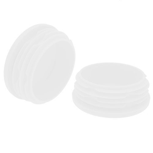 Round Tube Insert - To Fit 38-43.4mm Tube, White, LDPE Plastic