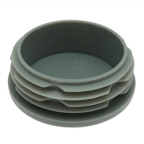 Round Tube Insert - To Fit 37-41mm Tube, Grey, LDPE Plastic