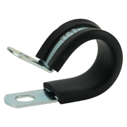 Rubber Lined P Clip 13mm, BZP