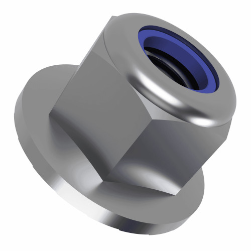 Serrated Flanged Nyloc Nut DIN 6926