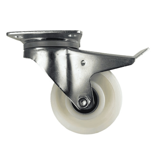 Braked Top Plate Nylon Industrial Castors